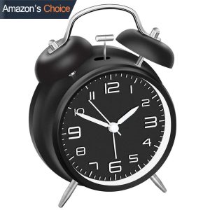 4 Inches Twin Bell Loud 3D-Dial Alarm Clock
