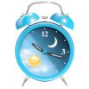 Dual-ring concept alarm clock