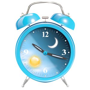 Dual-ring concept alarm clock